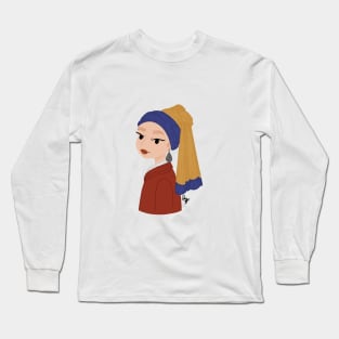 Modern Muses - A Girl w/ The Pearl Earring Long Sleeve T-Shirt